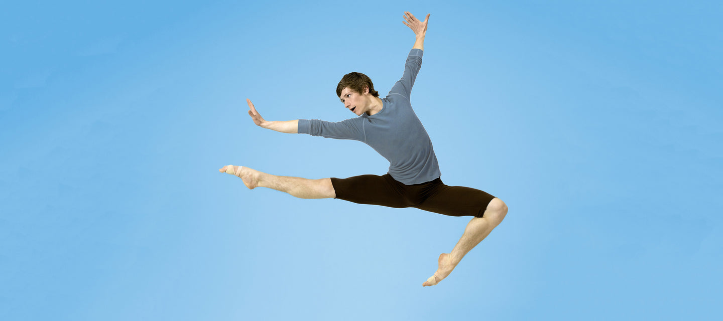 male dancer flying